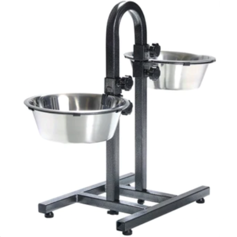 Individuell einstellbare Futter- und Tränketrog 2X2.8 L 24 CM